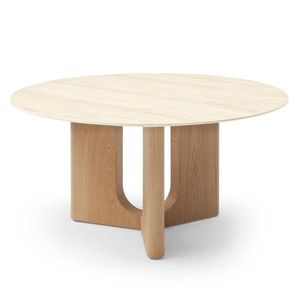 Konferenčný stolík Klimt 90 cm travertín/dub prírodný vyobraziť