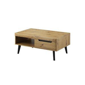 Konferenčný stolík Nordi 107 cm čierny/dub artisan vyobraziť
