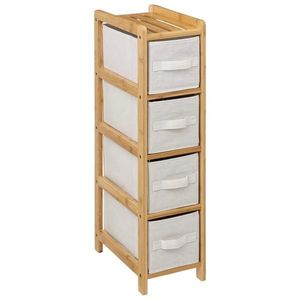 Kúpeľňový regál TIDY BOX 78, 5 cm bambus/béžový vyobraziť