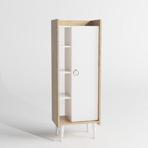 Kúpeľňová skrinka Mirage 50 cm biela/hnedá vyobraziť