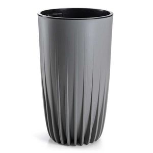 Kvetináč STRIPPED ECO II 30 cm sivý vyobraziť