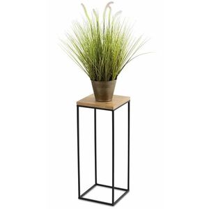 Květinový stojan CHARR 60 cm černý/dub lancelot vyobraziť