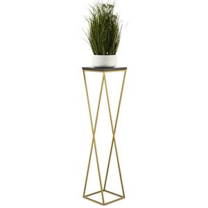 Květinový stojan LOFT I 100 cm zlatý/černý vyobraziť