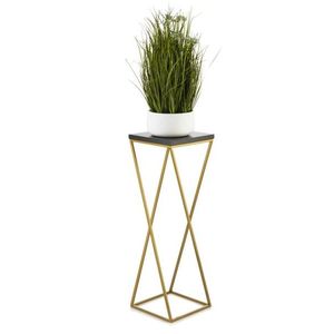 Květinový stojan LOFT I 70 cm zlatý/černý vyobraziť