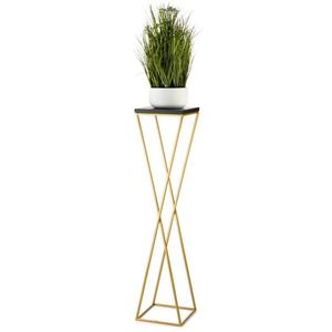 Květinový stojan LOFT II 100 cm zlatý/černý vyobraziť
