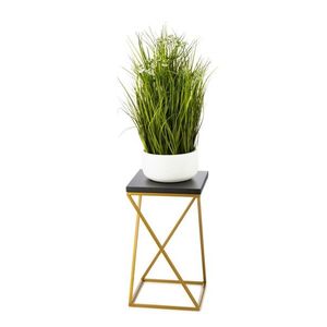 Květinový stojan LOFT III 40 cm zlatý/černý vyobraziť