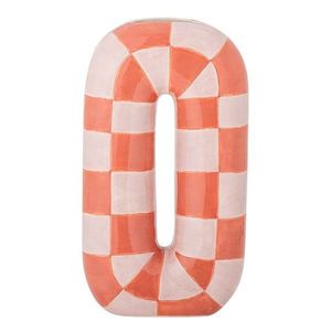 Keramická ručne maľovaná váza v lososovej farbe/krémová (výška 32 cm) Mae – Bloomingville vyobraziť