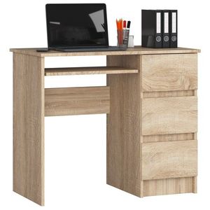 Písací stôl A-6 90 cm dub sonoma pravý vyobraziť