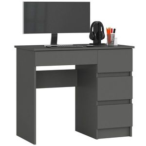 Písací stôl A-7 90 cm grafit pravý vyobraziť