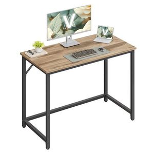 Písací stôl Vasagle Kolmo 100 cm čierny/camel hnedý vyobraziť