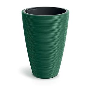 Plastový květináč Venas Round tmavě zelený II vyobraziť