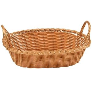 Plastový oválny košík RONNY 29x18 cm hnedý vyobraziť