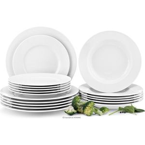 Porcelánový jedálenský servis MUSCARI 18 ks/pre 6 osôb biely vyobraziť