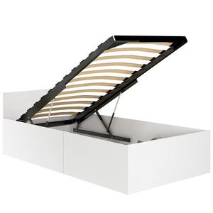 Posteľ CLP 90x200 cm s roštom biela vyobraziť