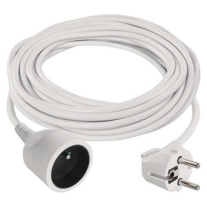 Predlžovací kábel s 1 zásuvkou 1, 5 mm² MULO 10 m biely vyobraziť