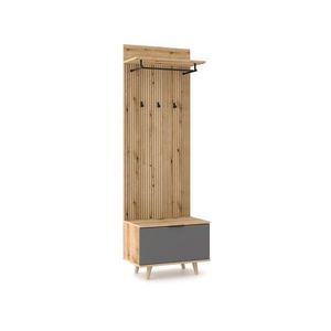 Predsieňová stena Nordic 65 cm dub Evoke/grafit vyobraziť