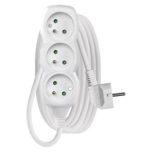 Prodlužovací kabel se 3 zásuvkami 1, 5 mm² KIKOK 3 m bílý vyobraziť