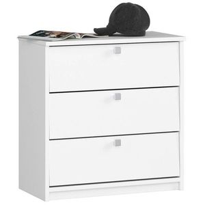 Skriňa na topánky Mini 60 cm - 3 dvierka biely vyobraziť