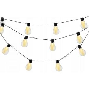Solární LED světelný řetěz Stripes 5, 8 m černý/teplá bílá vyobraziť