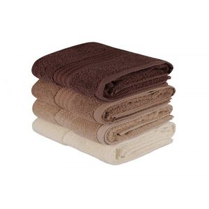 Súprava 4 ks uterákov Rainbow 50x90 cm hnedá vyobraziť