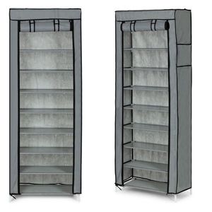 Textilný botník GARDEROBE 58x28x161 cm sivý vyobraziť