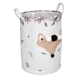 Textilný kôš na hračky FOX 35 cm biely vyobraziť
