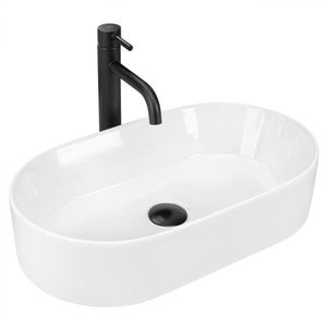 Umývadlo na dosku Rea Layla 53 cm biele vyobraziť
