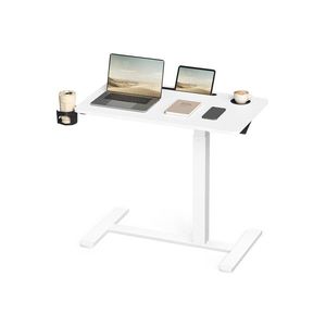 Výškově nastavitelný odkládací stolek Vasagle Elev 80 cm bílý vyobraziť
