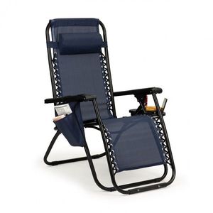 Záhradné skladacie lehátko Gravity blue vyobraziť