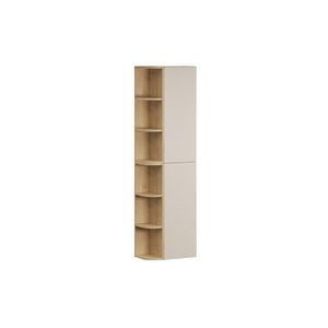 Závesná horná vysoká kúpeľňová skrinka Dalia Cashmere 45 cm kašmírová/dub cremona vyobraziť