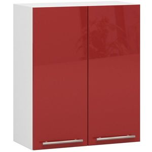 Závesná kuchynská skrinka Olivie W 60 cm bielo-červená vyobraziť