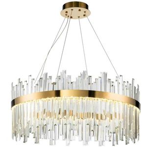 Závesný LED krištáľový luster APP1515-CP60 zlatý vyobraziť