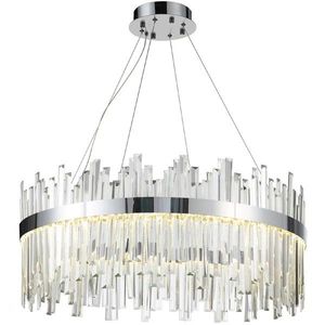 Závesný LED krištáľový luster APP1516-CP60 strieborný vyobraziť