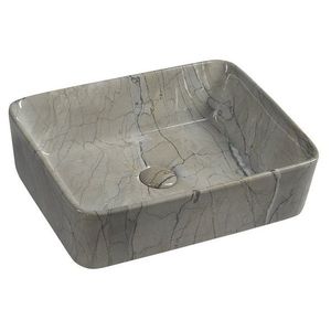 SAPHO - DALMA keramické umývadlo na dosku, 48x38cm, grigio 513 vyobraziť