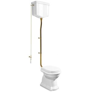 KERASAN - RETRO WC misa s nádržkou, spodný odpad, biela-bronz WCSET17-RETRO-SO vyobraziť