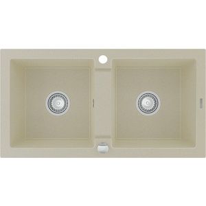 MEXEN - Mario granitový drez dve mísy 820x436 mm, béžová 6504822000-69 vyobraziť