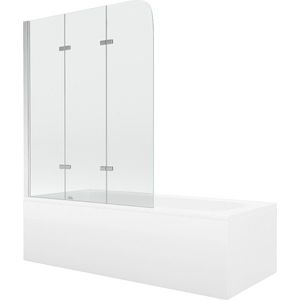 MEXEN/S - Vega obdĺžniková vaňa 160 x 70 cm s panelom + vaňová zástena 120, transparent, chróm 550116070X9012030100 vyobraziť