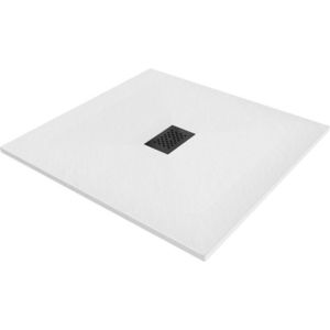 MEXEN/S - Hugo sprchová vanička SMC 100 x 100, biela, krytka čierna 42101010-B vyobraziť