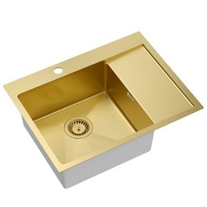 Quadron Quadron - Oceľový drez RUSSEL 116 Gold HB7911PVDBSG1 vyobraziť