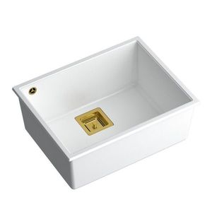 Quadron Quadron - Granitový drez DAVID 50 White Oceľ HQD5542U1-BS vyobraziť