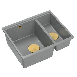 Quadron Quadron - Granitový drez Logan 150 Grey Metallic Oceľ HCQL5646U5-BS_U vyobraziť