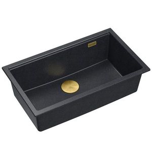 Quadron Quadron - Granitový drez Logan 110 Black Metallic Zlaty HQD7644U8_PVDG1_U vyobraziť