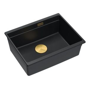 Quadron Quadron - Granitový drez Logan 100 Black Meď HQJ6045U7_PVDC1_U vyobraziť