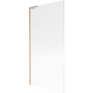 MEXEN/S - Next L vaňová zástena FIX 90 x 150, prúžky, meď kartáčovaná 895-090-000-03-09-65 vyobraziť