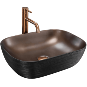 REA - Umývadlo na dosku Belinda COPPER BRUSH / Black REA-U6384 vyobraziť