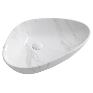 SAPHO - DALMA keramické umývadlo na dosku, 58, 5x39cm, carrara 217 vyobraziť