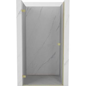 MEXEN/S - Lunar-B sprchové dvere krídlové ľavé 75, transparent, zlatá kartáčovaná 832-075-000-55-00-L vyobraziť