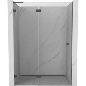 MEXEN/S - Lunar L sprchové dvere krídlové ľavé 140, transparent, grafit metal 834L-140-000-95-00-L vyobraziť