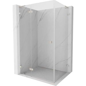 MEXEN/S - Lunar L sprchový kút dvere krídlové ľavá 75 x 70, transparent, nikel kartáčovaný 834L-075-070-97-00-L vyobraziť