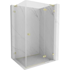 MEXEN/S - Lunar L sprchový kút dvere krídlové pravá 100 x 70, transparent, zlato kartáčovaná 834L-100-070-55-00-P vyobraziť